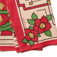 One Ear Brand Showa Tsubaki "Natsukashi" 70 x 70cm Bandanna