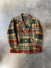 1960s Plaid Lined Wool Overcoat