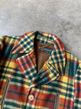 1960s Plaid Lined Wool Overcoat