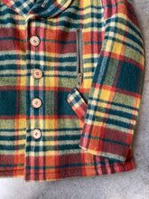 1960s Plaid Lined Wool Overcoat