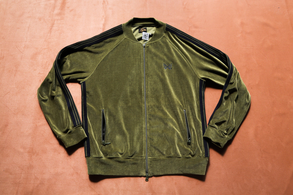 Needles Green Velour Track Jacket