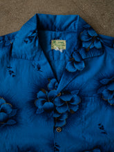1950s Hawaiiana Open Collar Button Up Shirt