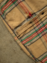1980s Distressed Plaid Button Up Flannel
