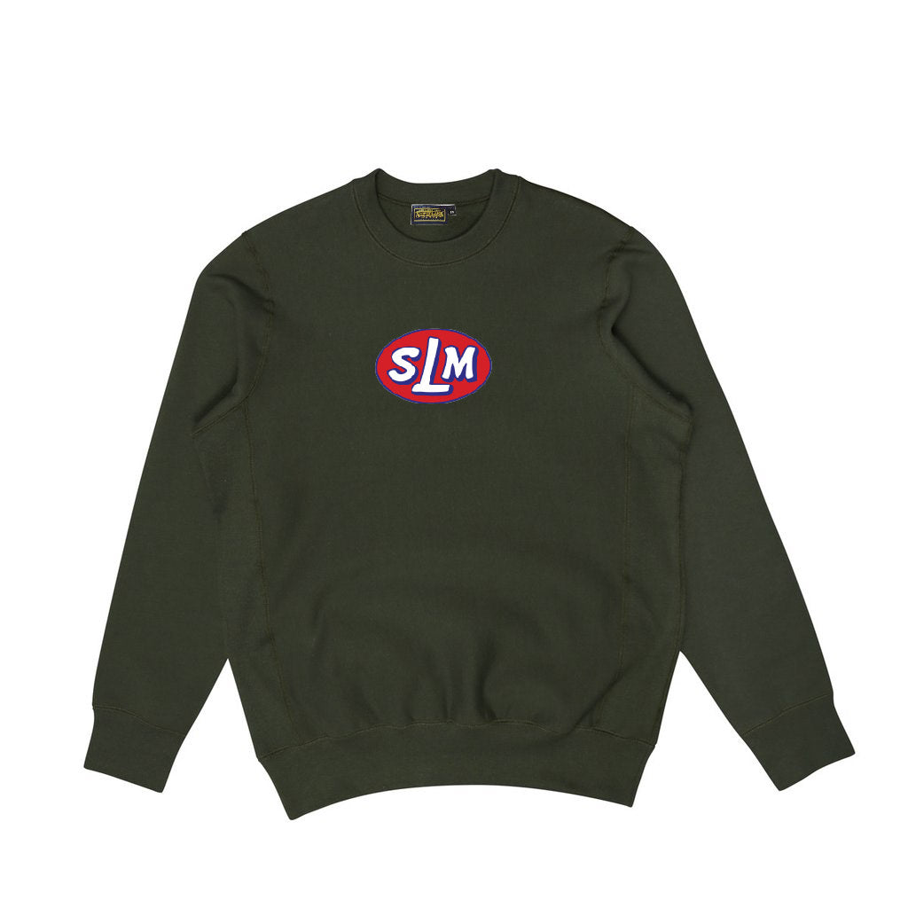 SLM Crewneck Fleece (Olive) - Silverlake, crewneck - Vinatge, Silverlake Market - Designer