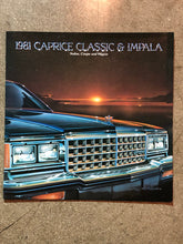 1981 Chevrolet Caprice & Impala Dealers Sale Brochure