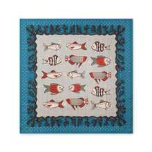 One Ear Brand “Sakana” Mosaic tile 70 x 70cm Bandanna - Silverlake, Accessories - Vinatge, One Ear Brand - Designer