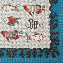 One Ear Brand “Sakana” Mosaic tile 70 x 70cm Bandanna - Silverlake, Accessories - Vinatge, One Ear Brand - Designer