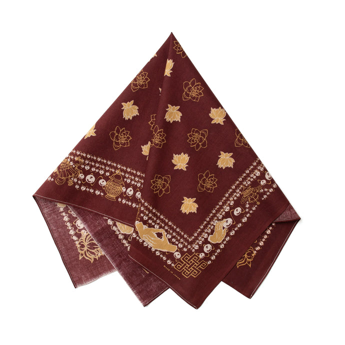 One Ear Brand “Bonbois” Parisian McDonalds 70 x 70cm Bandanna - Silverlake, Accessories - Vinatge, One Ear Brand - Designer