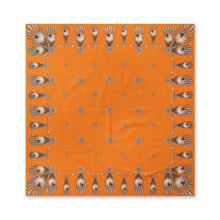 One Ear Brand “Filagree” tangerine 70 x 70cm Bandanna - Silverlake, Accessories - Vinatge, One Ear Brand - Designer