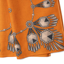 One Ear Brand “Filagree” tangerine 70 x 70cm Bandanna - Silverlake, Accessories - Vinatge, One Ear Brand - Designer