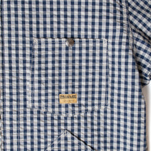 Fit's like a Hug Werk Jacket (Indigo Gingham Check Seersucker) - Silverlake, Tops - Vinatge, Fits Like A Hug - Designer