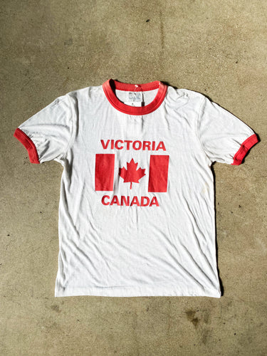 Victoria Canada Ringer Vintage T-Shirt - Silverlake,  - Vinatge, Silverlake Market - Designer