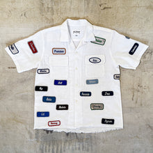 PALMDAY "Names" Linen Chainstitched S/S Shirt