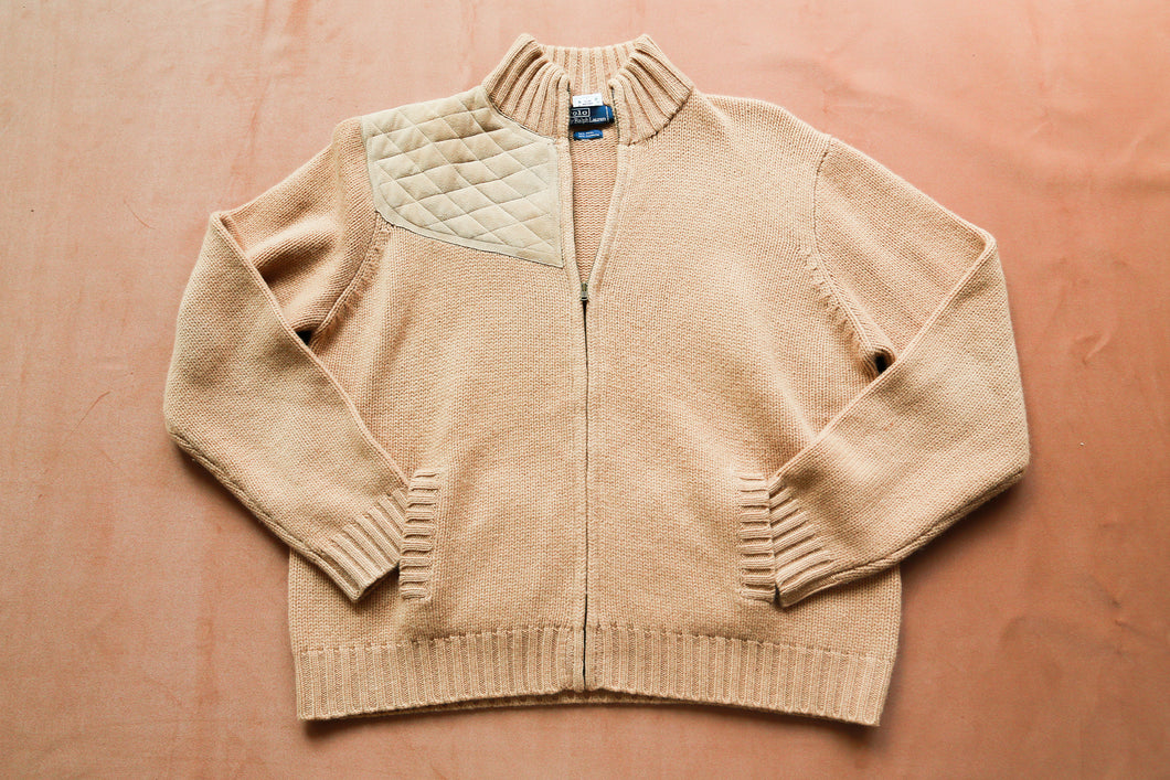 Polo Ralph Lauren Cashmere / Wool Cable-knit Zip-Up - Silverlake, jacket - Vinatge, Ralph Lauren - Designer