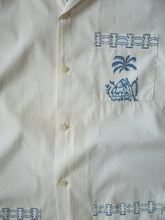 1950s Queentex Open Collar Button Up Shirt