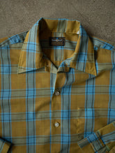 1960s Towncraft Plaid Long Sleeve Button Up Shirt
