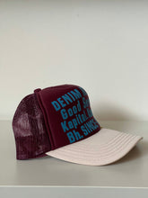 Kapital Kountry Denim Repair Trucker Hat Maroon/Tan