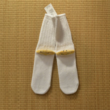 Kapital 64 Yarns Ivy Smiley White Heel Hold Socks - Silverlake, Socks - Vinatge, Kapital - Designer