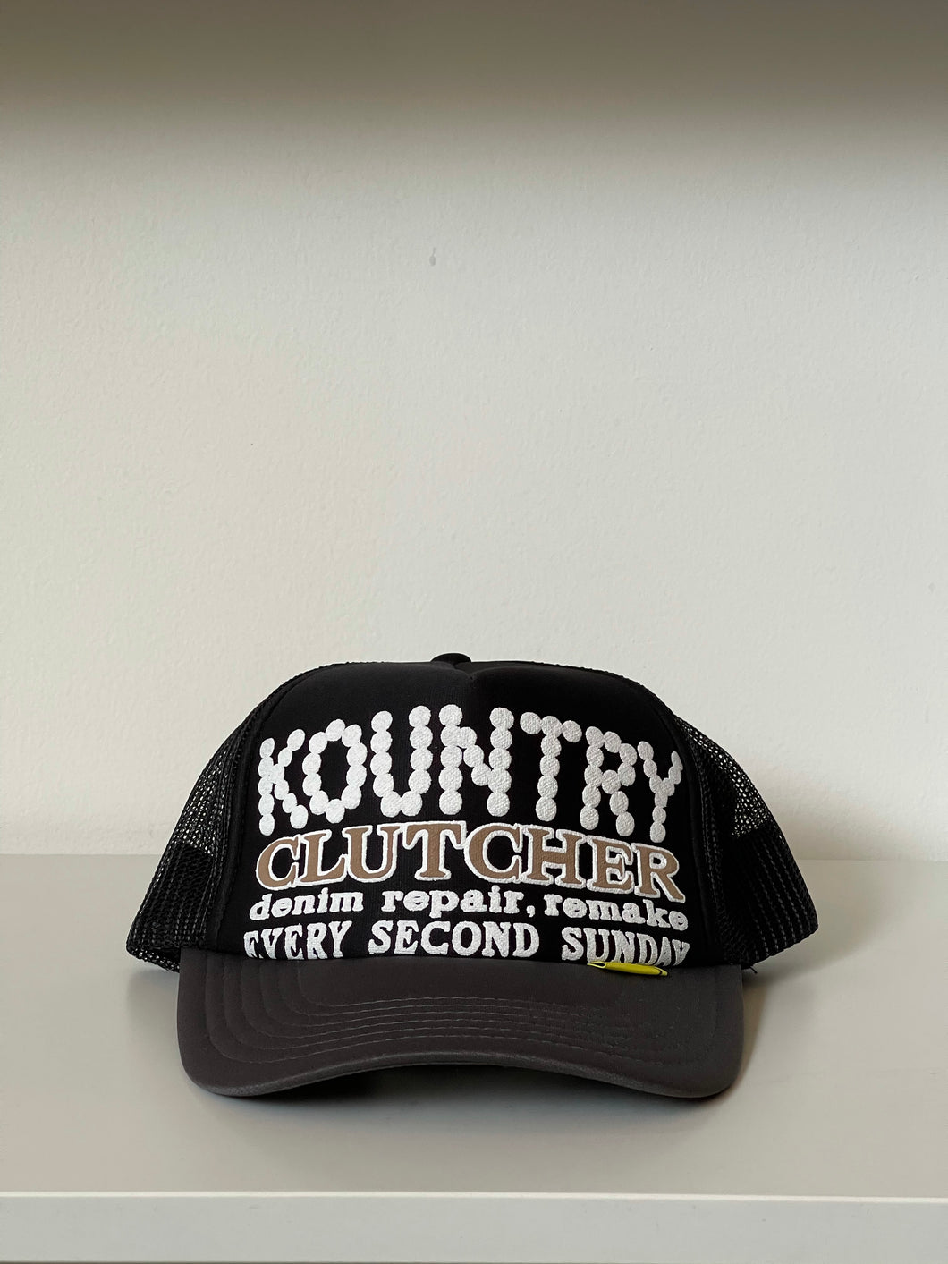 Kapital Kountry Clutcher Repair Trucker Hat Black/Grey